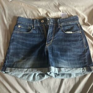 Denizen from Levi's Dark Blue Rolled Hem Denim Shorts